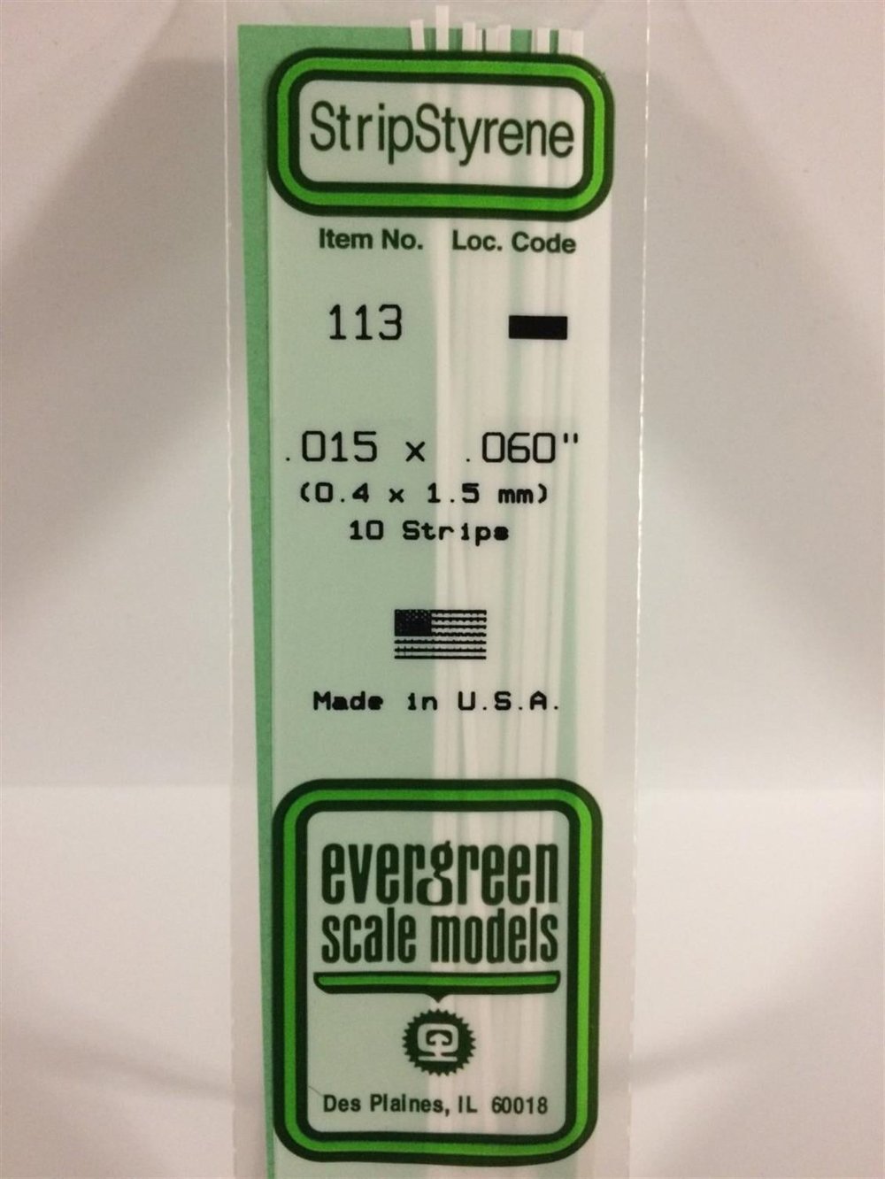 Evergreen 113 0,40*1,50*355 Mm Köşeli Çubuk-10 Adet -Beyaz