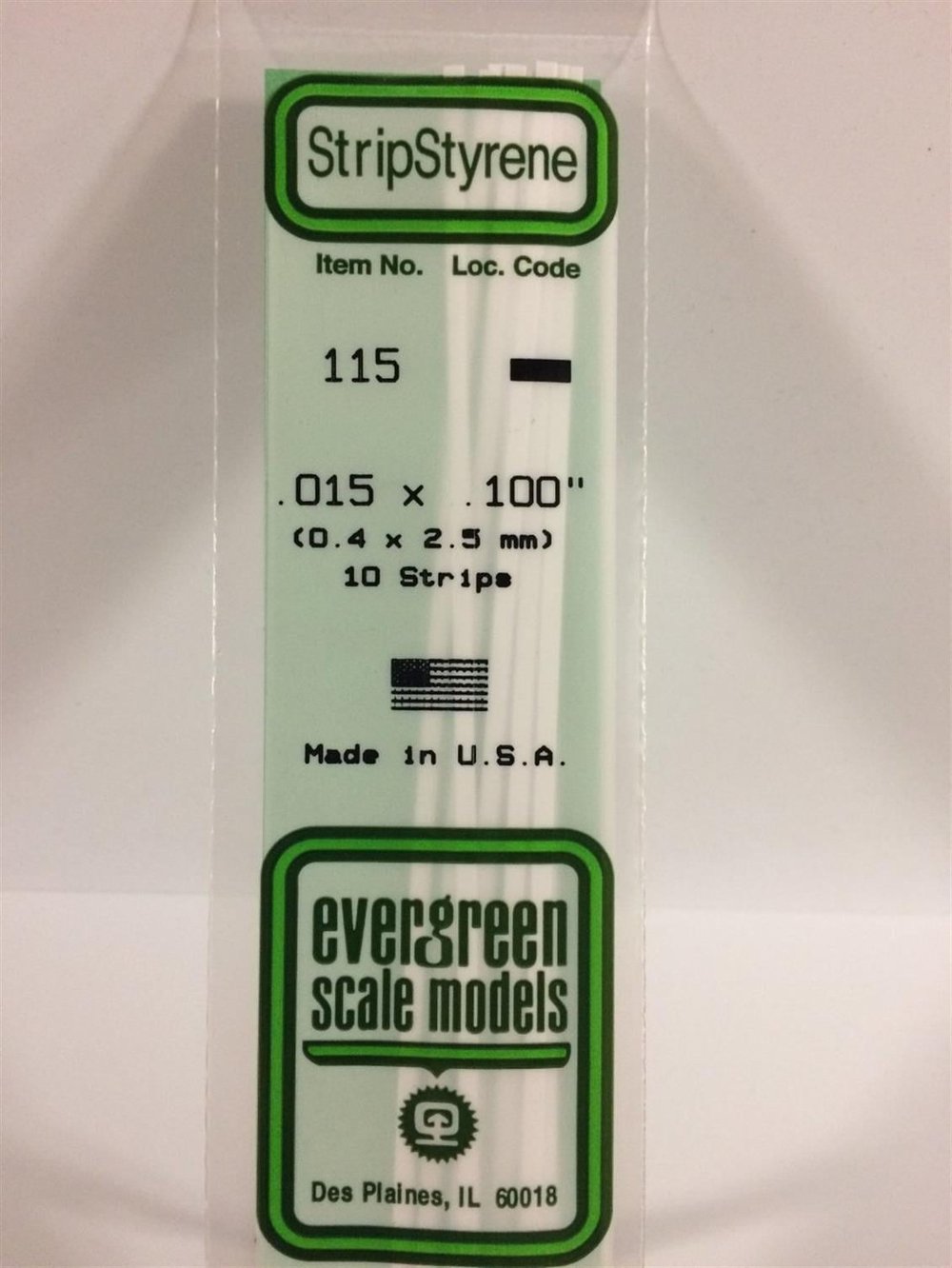 Evergreen 115 0,40*2,50*355 Mm Köşeli Çubuk-10 Adet -Beyaz