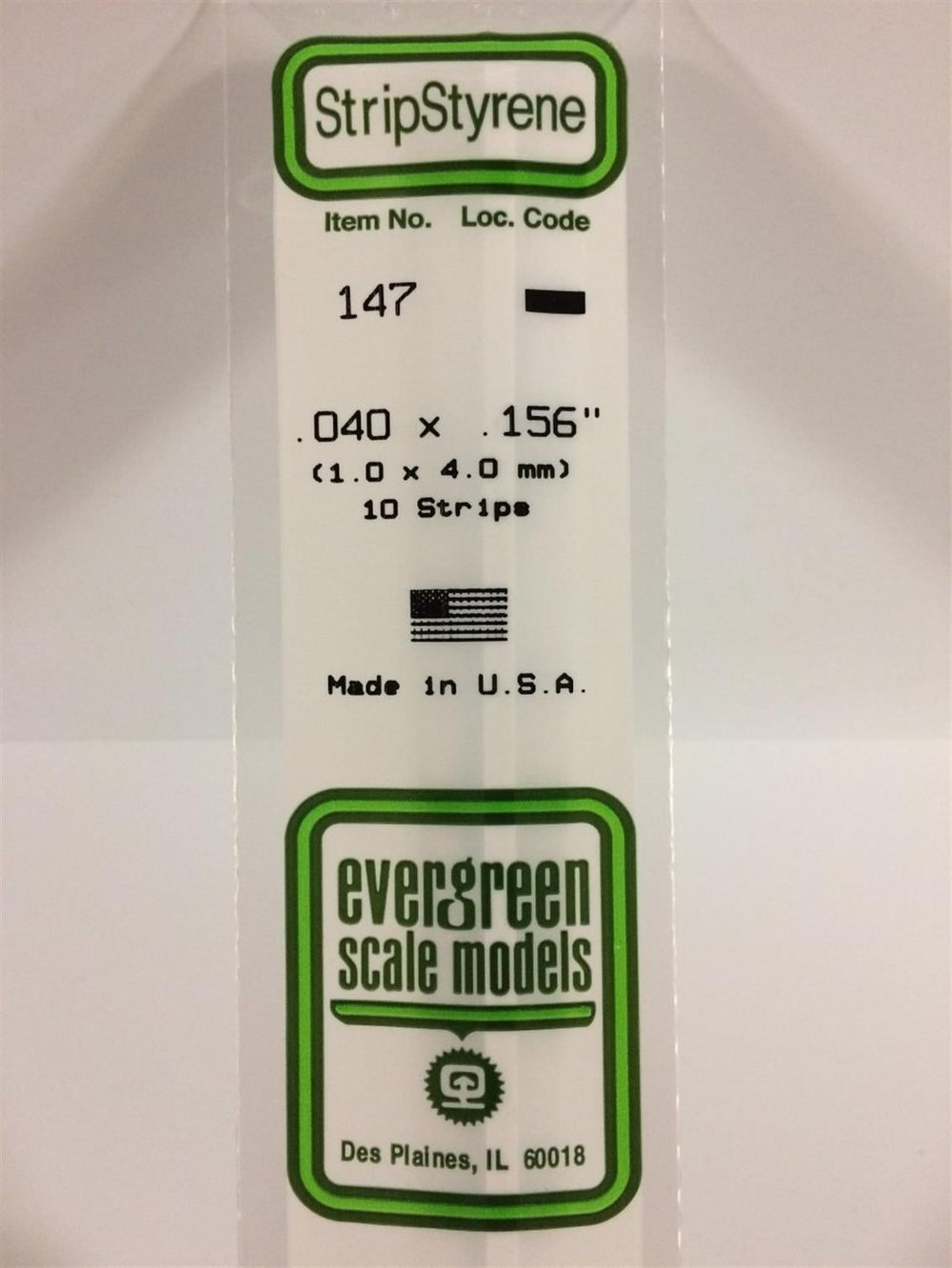 Evergreen 147 1,00*4,00*355 Mm Köşeli Çubuk-10 Adet -Beyaz