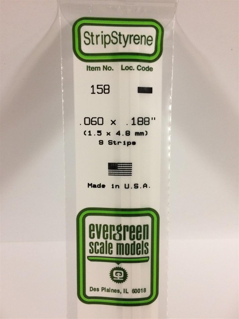 Evergreen 158 1,50*4,80*355 Mm Köşeli Çubuk-9 Adet -Beyaz