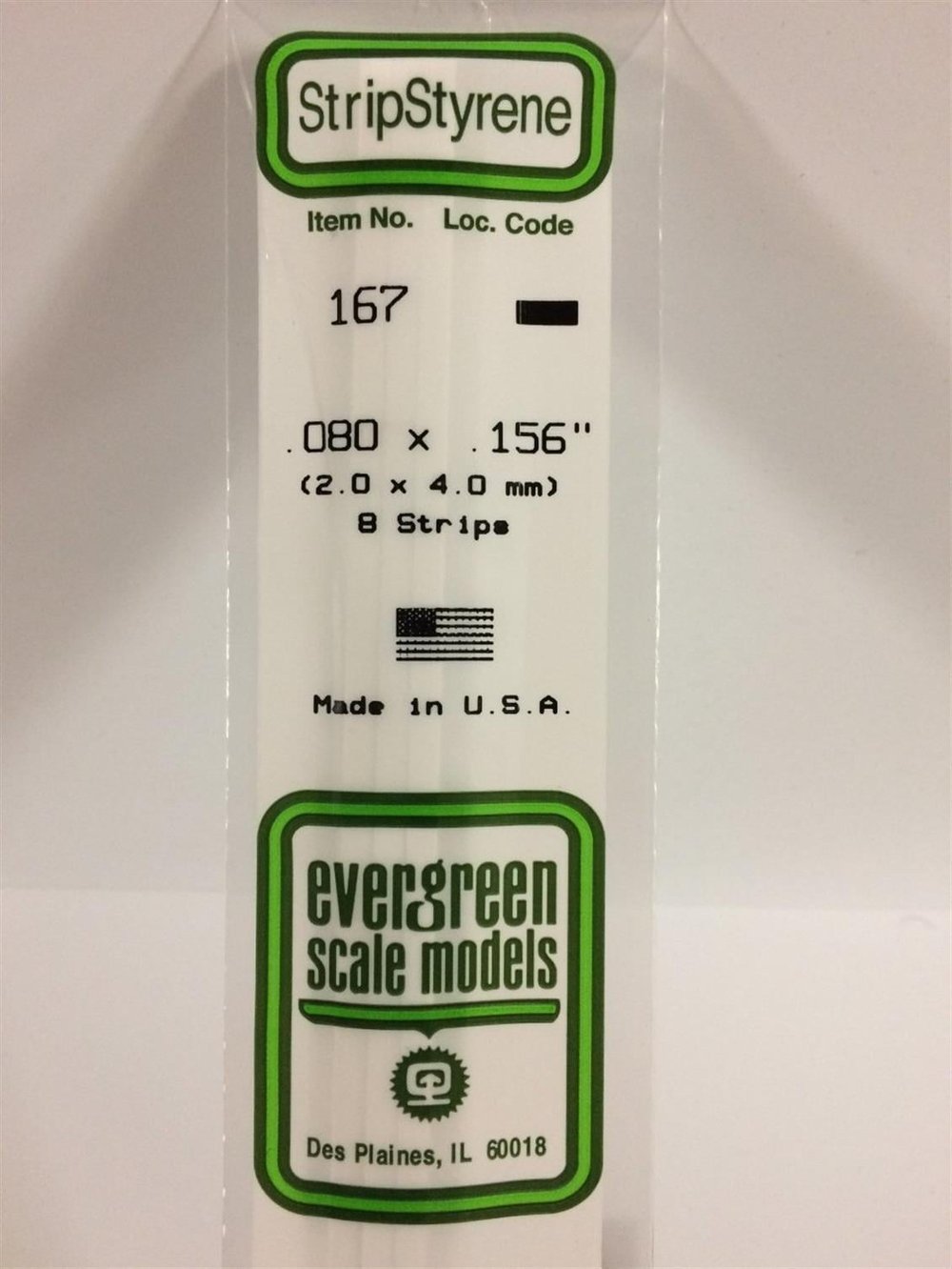 Evergreen 167 2,00*4,00*355 Mm Köşeli Çubuk-8 Adet -Beyaz