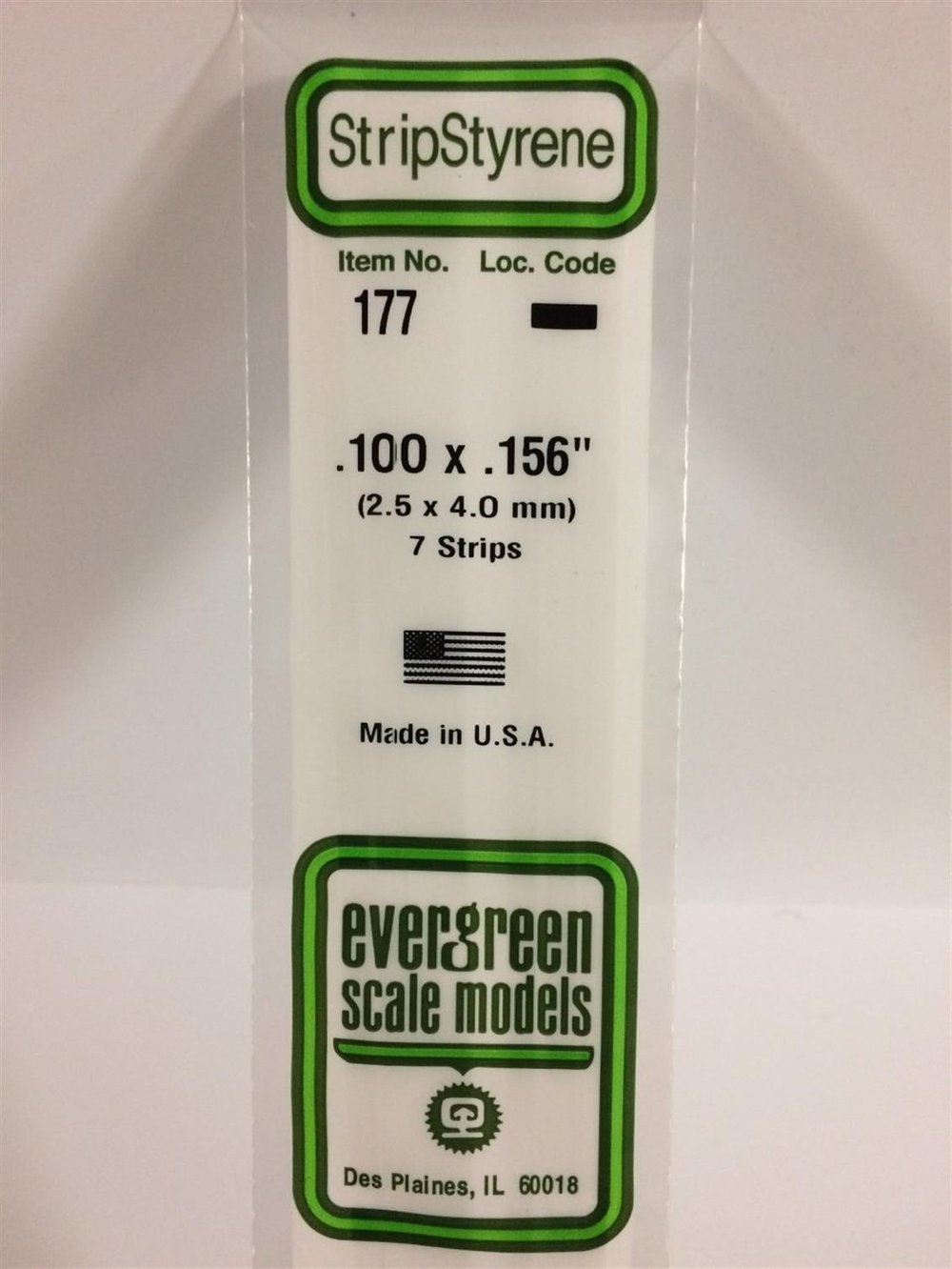 Evergreen 177 2,5*4,00*355 Mm Köşeli Çubuk-7 Adet -Beyaz
