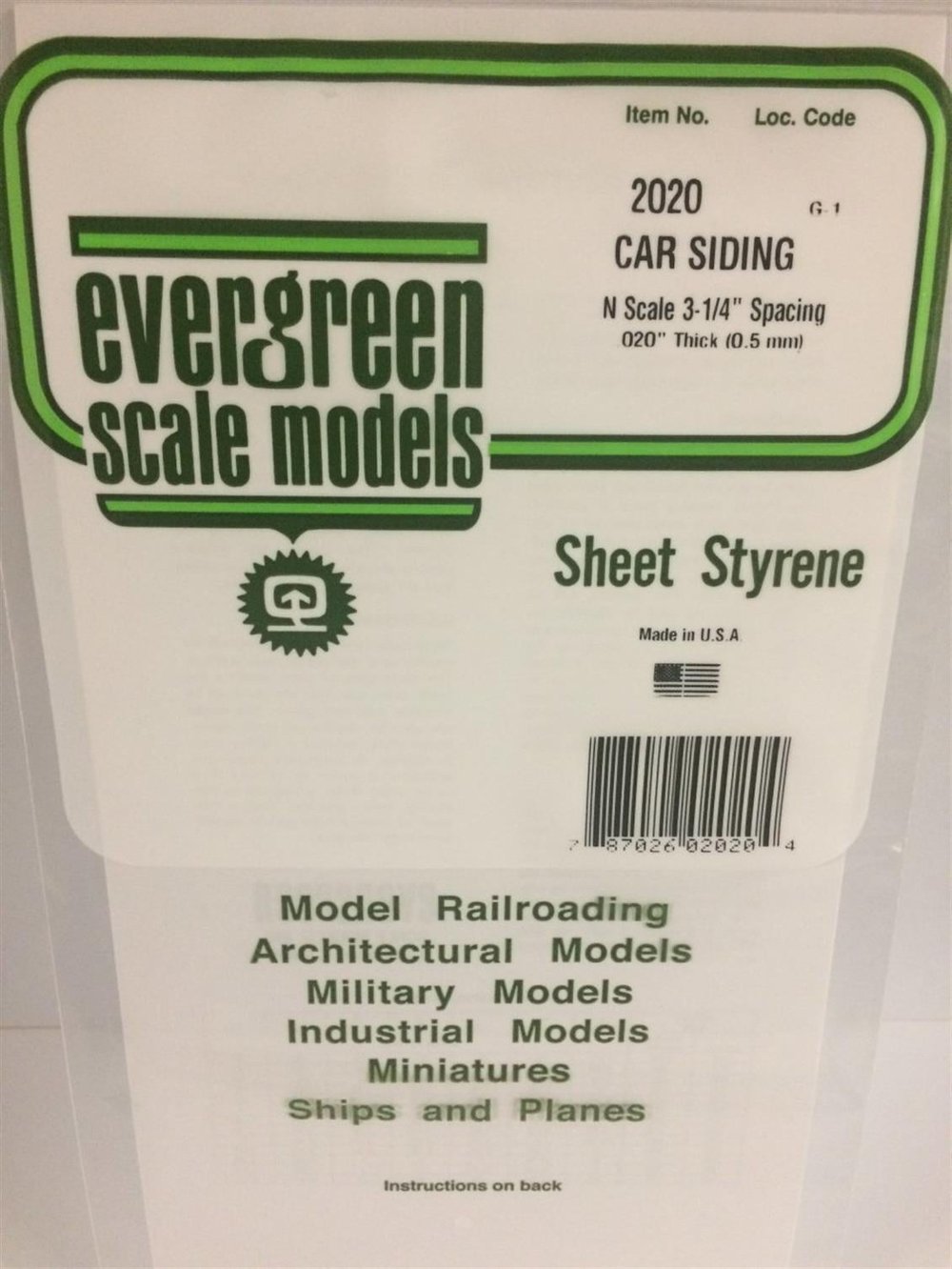 Evergreen 2020 150*300Mm Konteynır Yan Kaplama-N Scale-0,50M