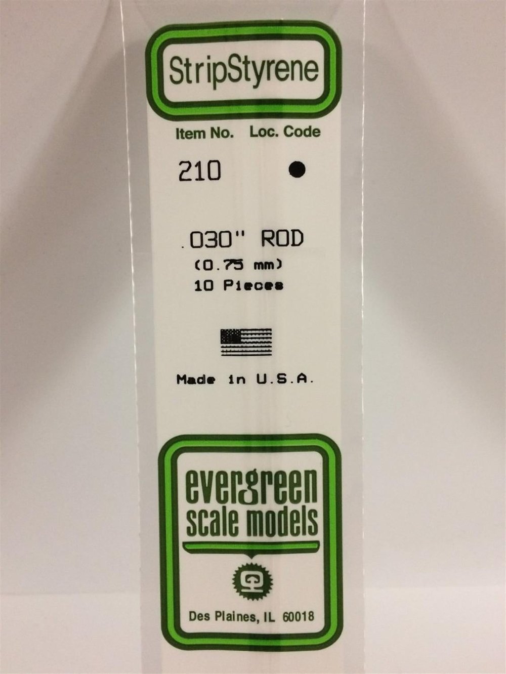 Evergreen 210 0,75*355Mm Yuvarlak Cubuk-10 Adet -Beyaz