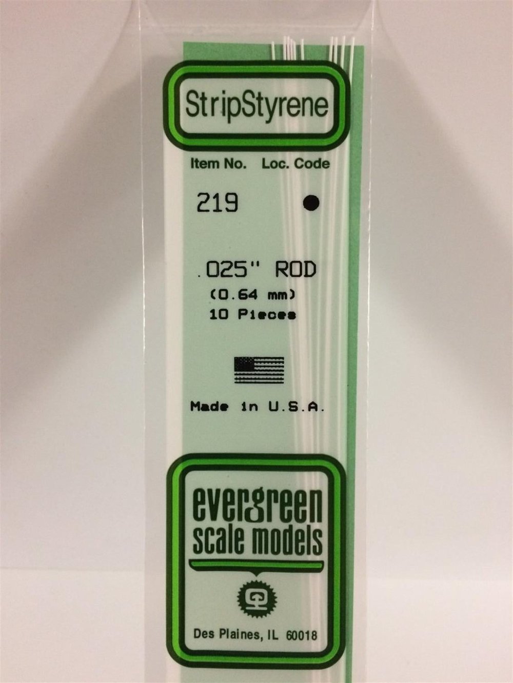 Evergreen 219 0,64*355Mm Yuvarlak Cubuk-10 Adet -Beyaz