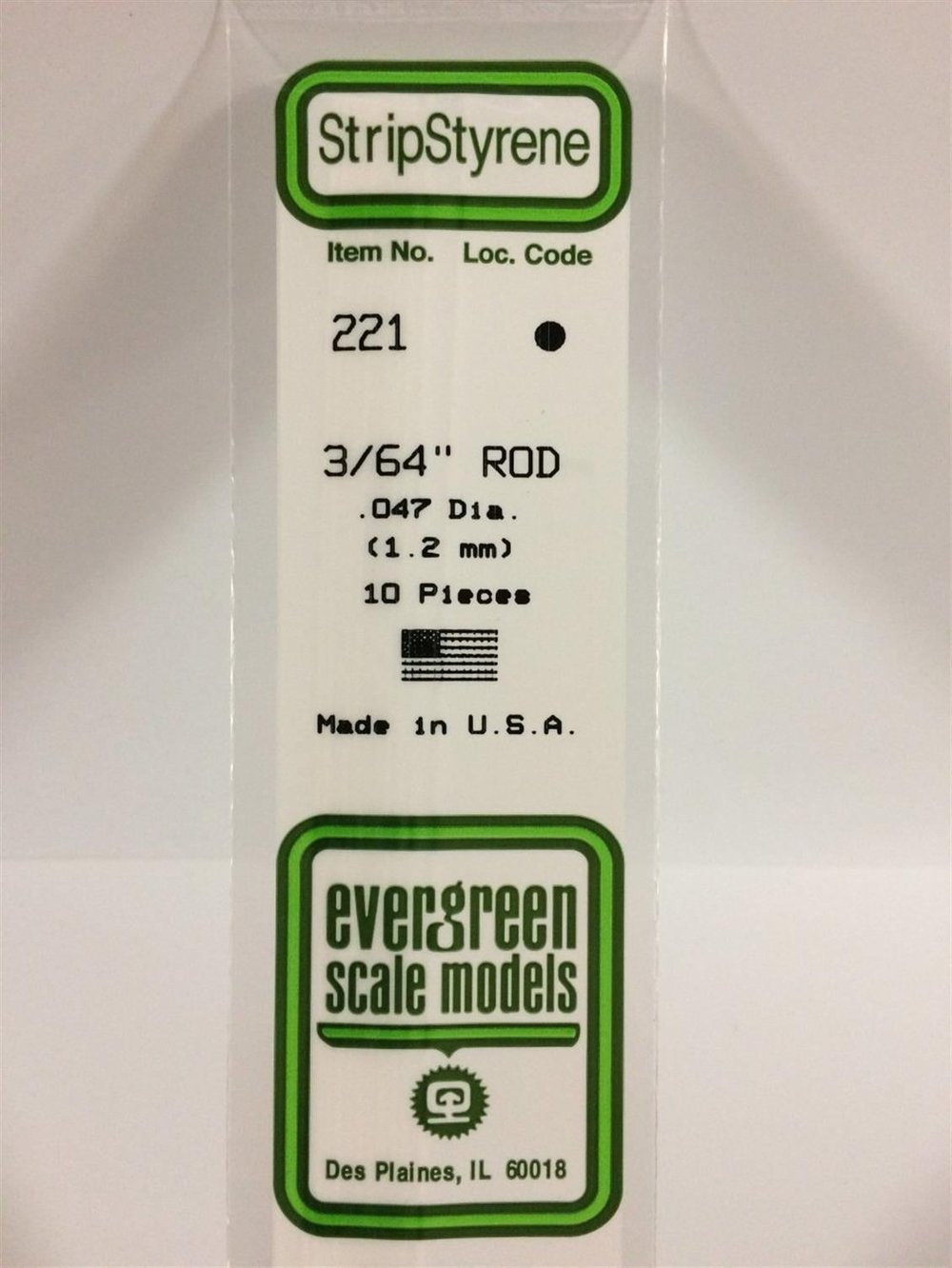 Evergreen 221 1,20*355Mm Yuvarlak Cubuk-10 Adet -Beyaz