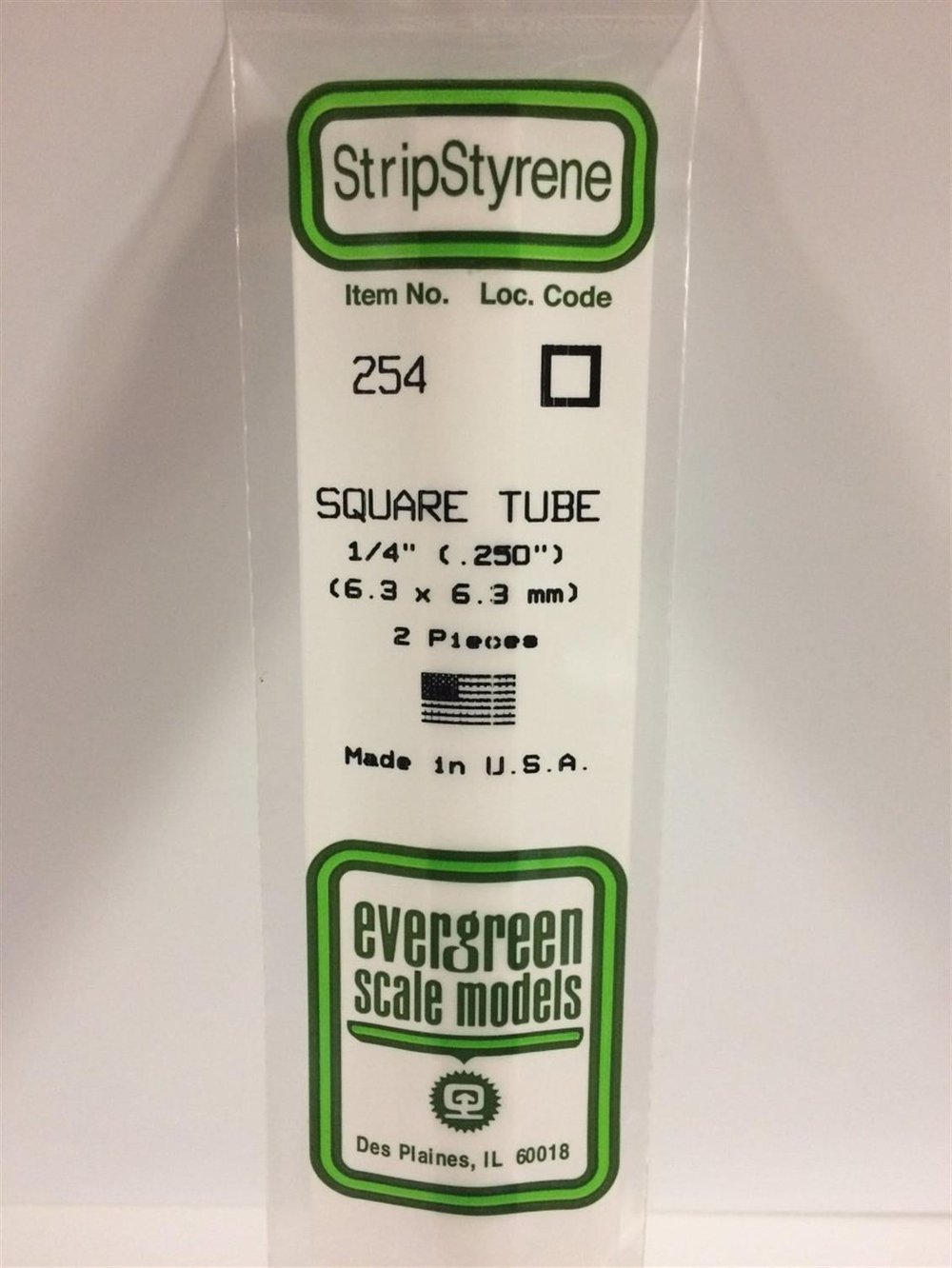 Evergreen 254 6,3*6,3*355 Mm Kutu Profıl-2 Adet -Beyaz