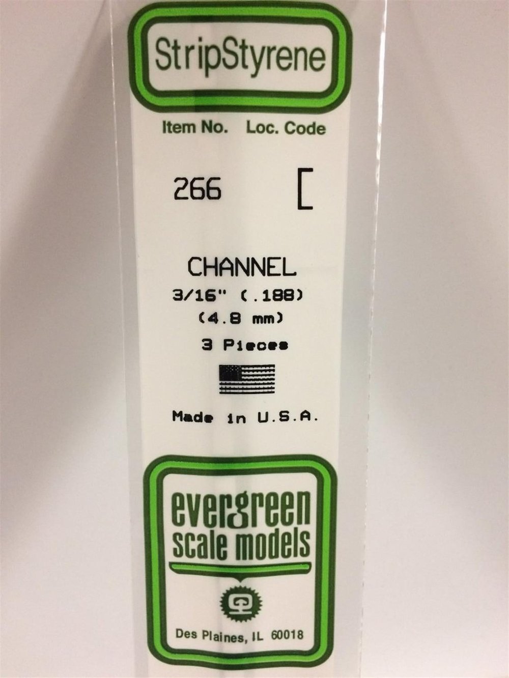 Evergreen 266 4,8*355 Mm U Profıl-3Adet -Beyaz