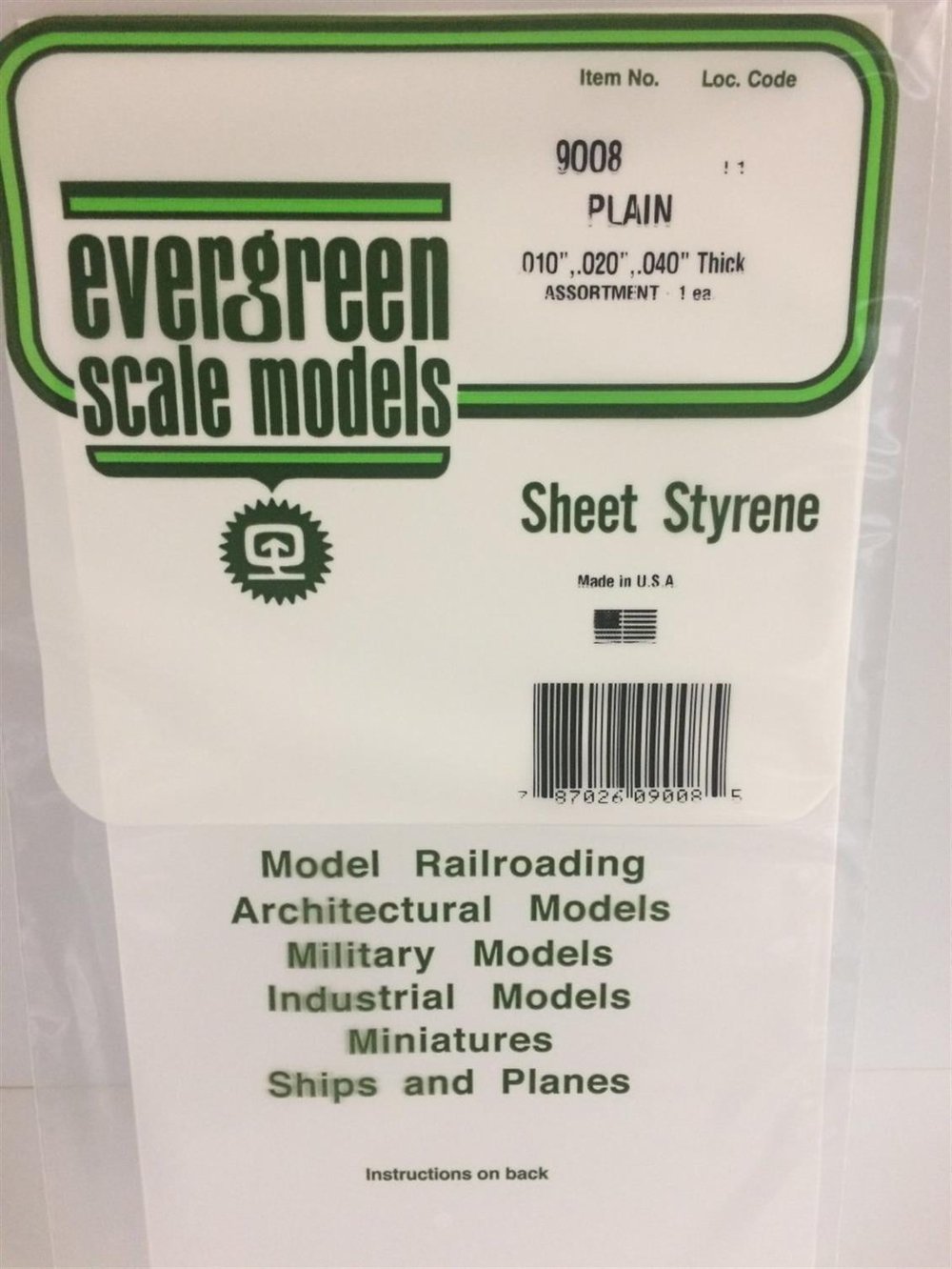 Evergreen 9008 0,25/0,50/1,00*150*300Mm Duz Beyaz Levha-3 Ad