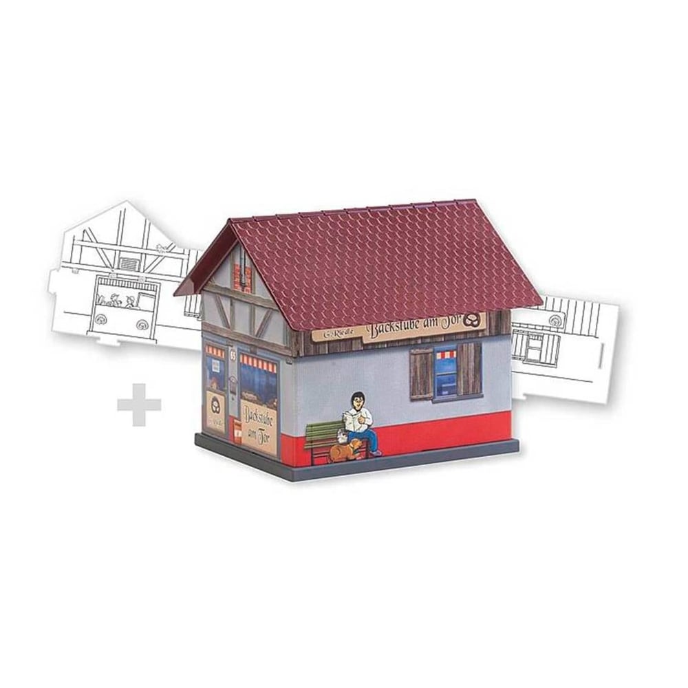 Faller 150170 1/87 Ölçek, Fırın,Başlangıç Seti,Boyanabilir, Plastik ve Karton Model Kiti