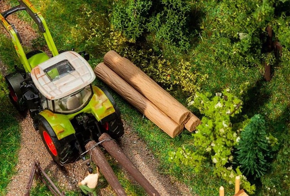 Faller 180986 1/87 Ölçek, Ağaç Kütükleri, 16 Adet, Plastik Model Kiti