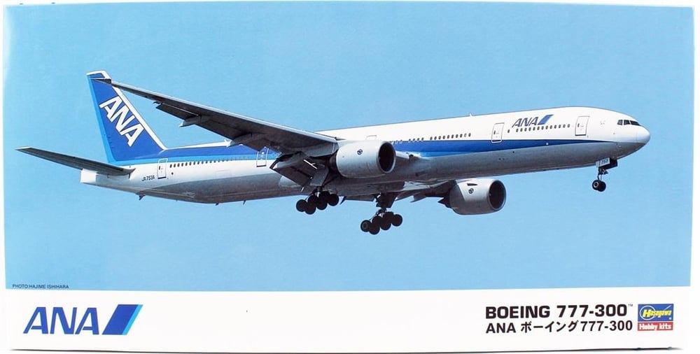 Hasegawa 10 10710 1/200 Ölçek, ANA B777-300, Yolcu Uçağı Plastik Model Kiti