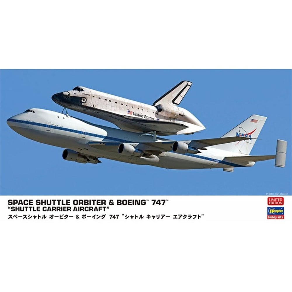 Hasegawa 10844 1/200 Ölçek, Uzay Mekiği Orbiter ve Mekik Taşıyıcı Boeing 747, Plastik Model Kiti