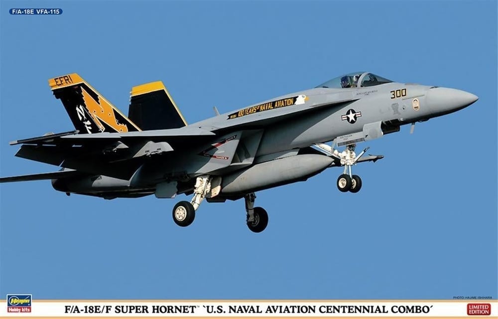 Hasegawa 1963 1/72 Ölçek, F/A-18E/F Super Hornet US Naval Aviat (Limited Edition), Savaş Uçağı Plastik Model Kiti