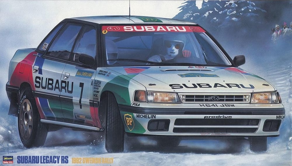 Hasegawa 20290 1/24 Ölçek, Subaru Legacy RS 1992 İsveç Rallisi (Limited Edition), Yarış Aracı Plastik Model Kiti