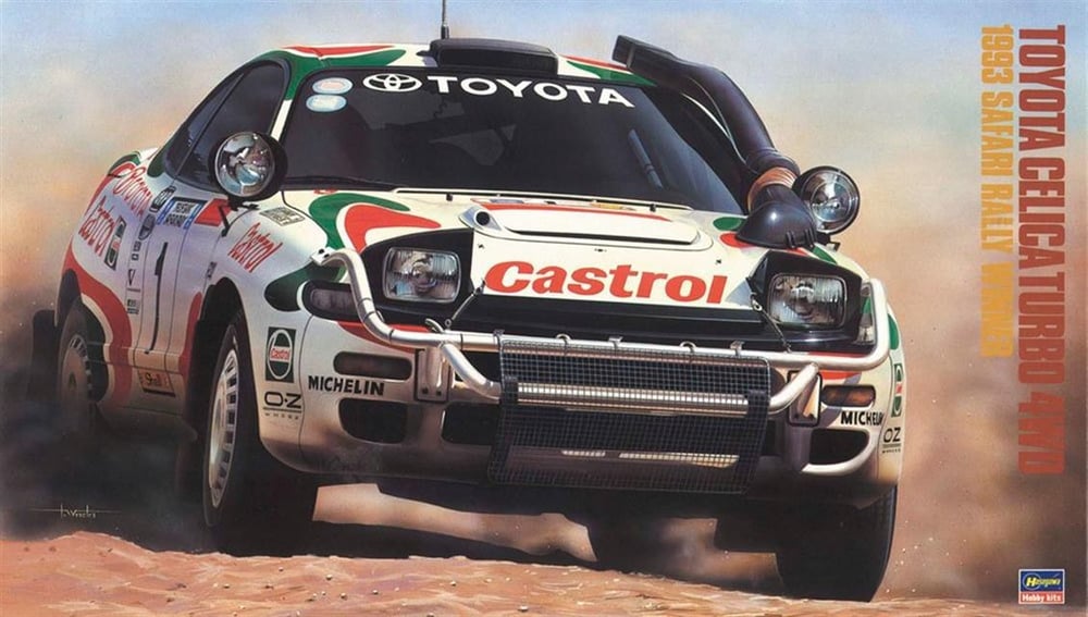 Hasegawa 20309 1/24 Ölçek, Toyota Celica Turbo 4WD 1993 Safari Ralli Şampiyonu (Limited Edition), Yarış Aracı Plastik Model Kit