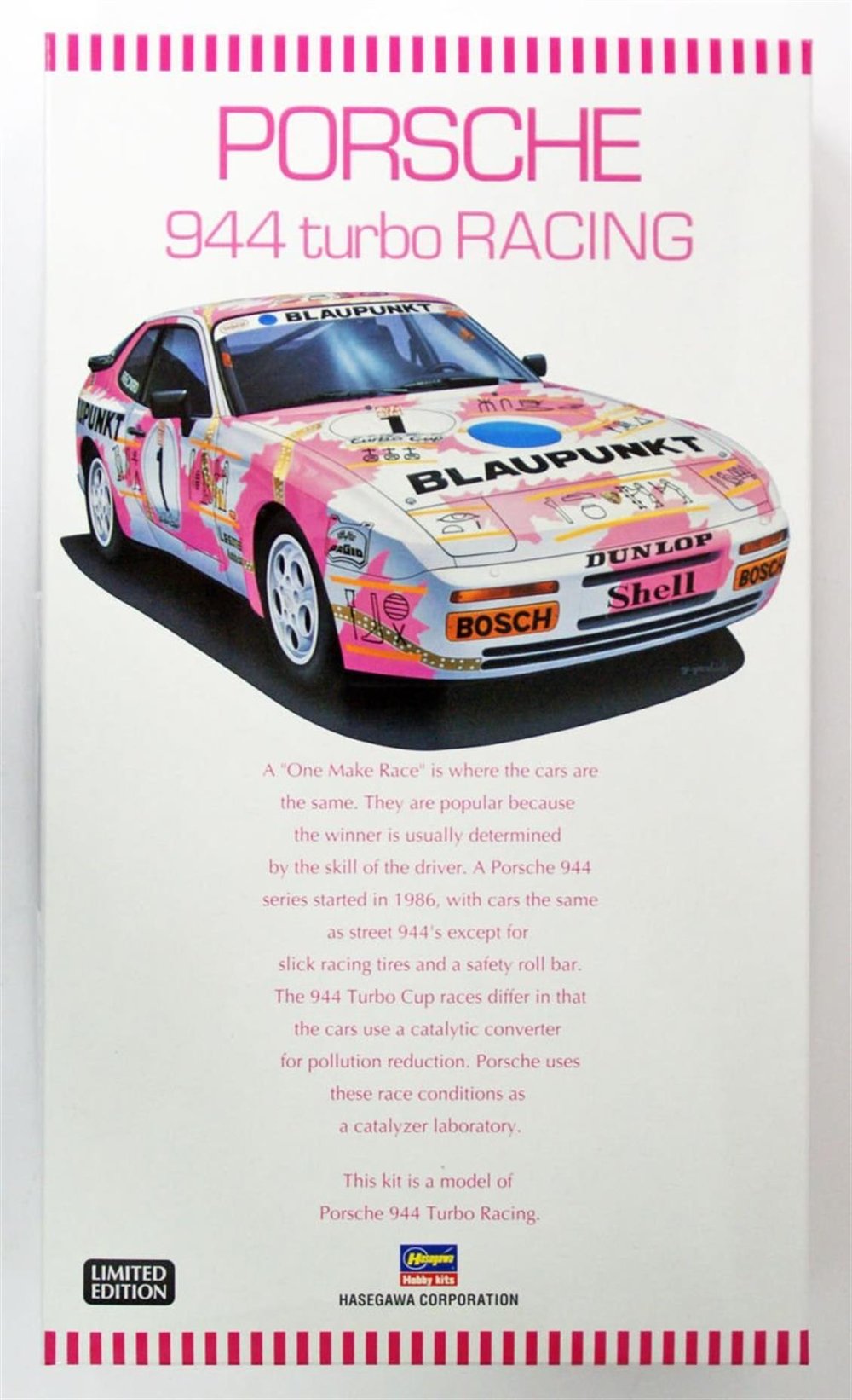Hasegawa 20315 1/24 Ölçek, Porsche 944 Turbo Racing (Limited Edition), Yarış Aracı Plastik Model Kiti