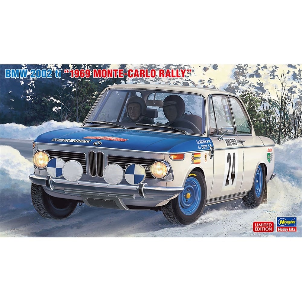 Hasegawa 20332 1/24 Ölçek, BMW 2002ti (1969 Monte-Carlo Rally) Yarış Aracı Plastik Model Kiti