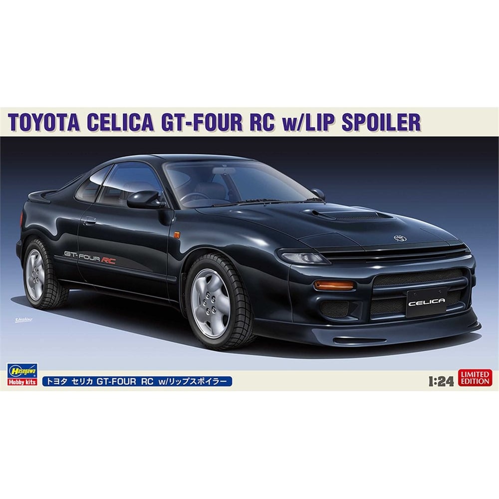 Hasegawa 20536 1/24 Ölçek, Toyota Celica GT-Four RC w/Lip Spoiler, Otomobil Plastik Model Kiti