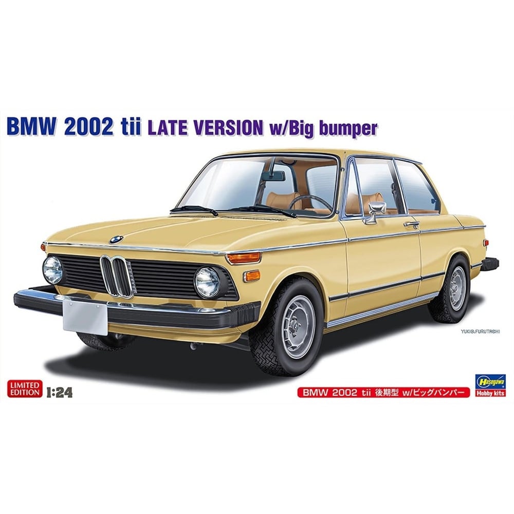 Hasegawa 20756 1/24 Ölçek, BMW 2002 tii Late Version (Amerikan Tamponlu), OtomobilPlastik Model Kiti