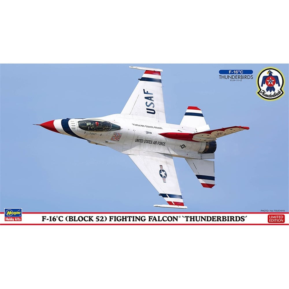 Hasegawa 2495 1/72 Ölçek, F-16C Block 52 Falcon (Thunderbirds) Savaş Uçağı Plastik Model Kiti