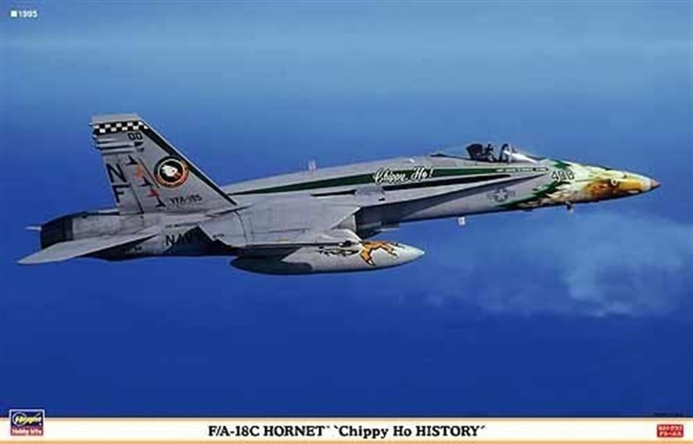 Hasegawa 909 1/72 Ölçek, F/A-18C Hornet (Chippy Ho History) 3 Kits in One Box (Limited Edition), Savaş Uçağı Plastik Model Kiti