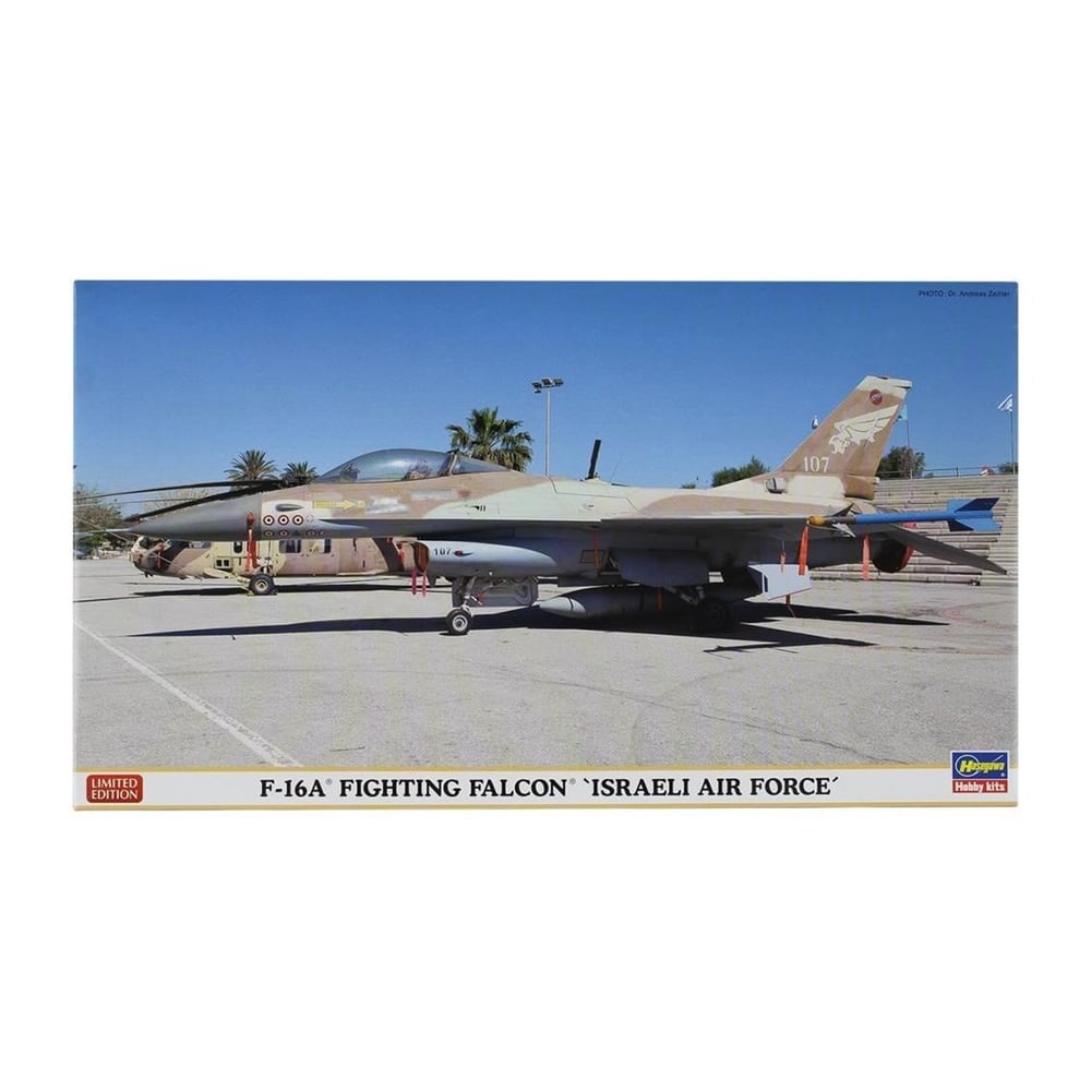 Hasegawa 9962 1/48 Ölçek, F-16A Fighting Falcon Israeli Air Force (Limited Edition), Savaş Uçağı Plastik Model Kiti