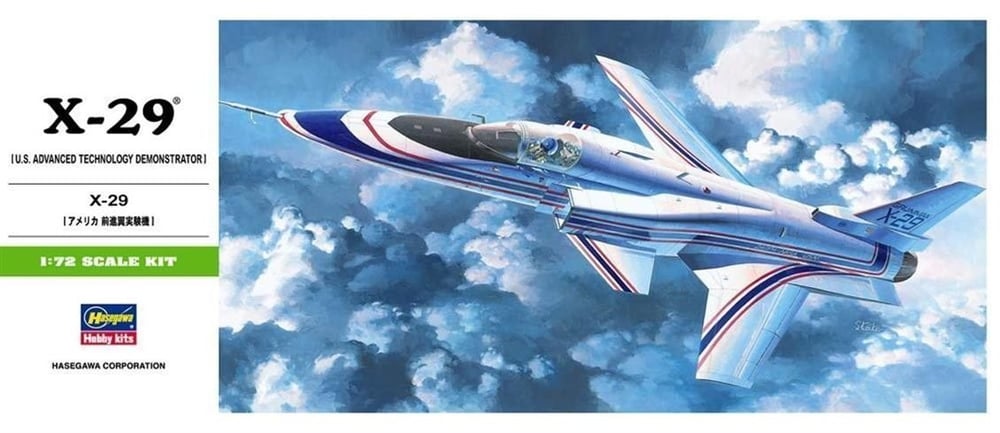 Hasegawa B13 243 1/72 Ölçek, X-29, Savaş Uçağı Plastik Model Kiti