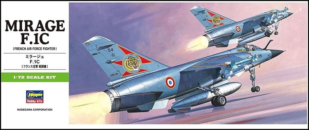 Hasegawa B4 234 1/72 Ölçek, Mirage F.1C, Savaş Uçağı Plastik Model Kiti