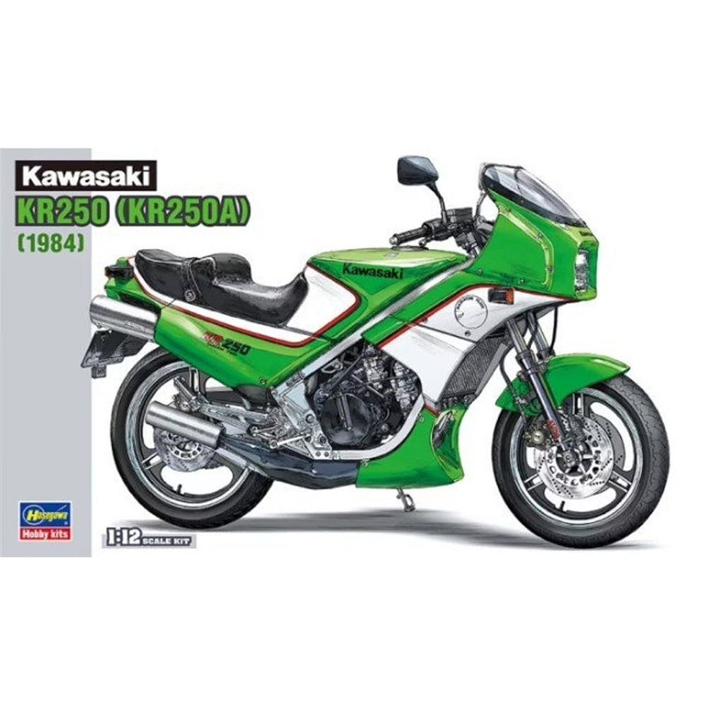 Hasegawa BK12 21512 1/12 Ölçek, Kawasaki KR250 (KR250A) (1984), Motosiklet Plastik Model Kiti