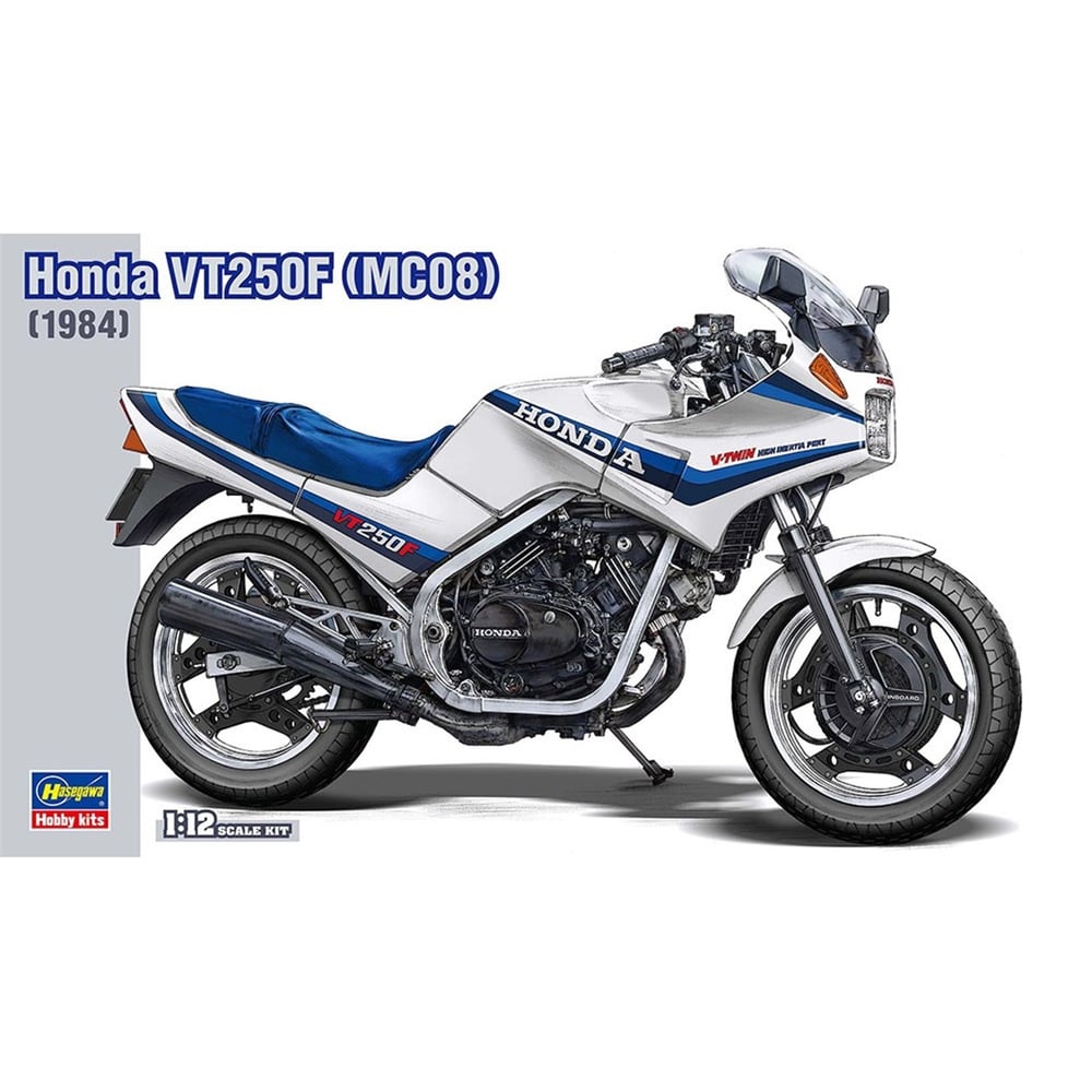 Hasegawa BK14 21514 1/12 Ölçek, Honda VT250F (MC08) (1984), Motosiklet Plastik Model Kiti