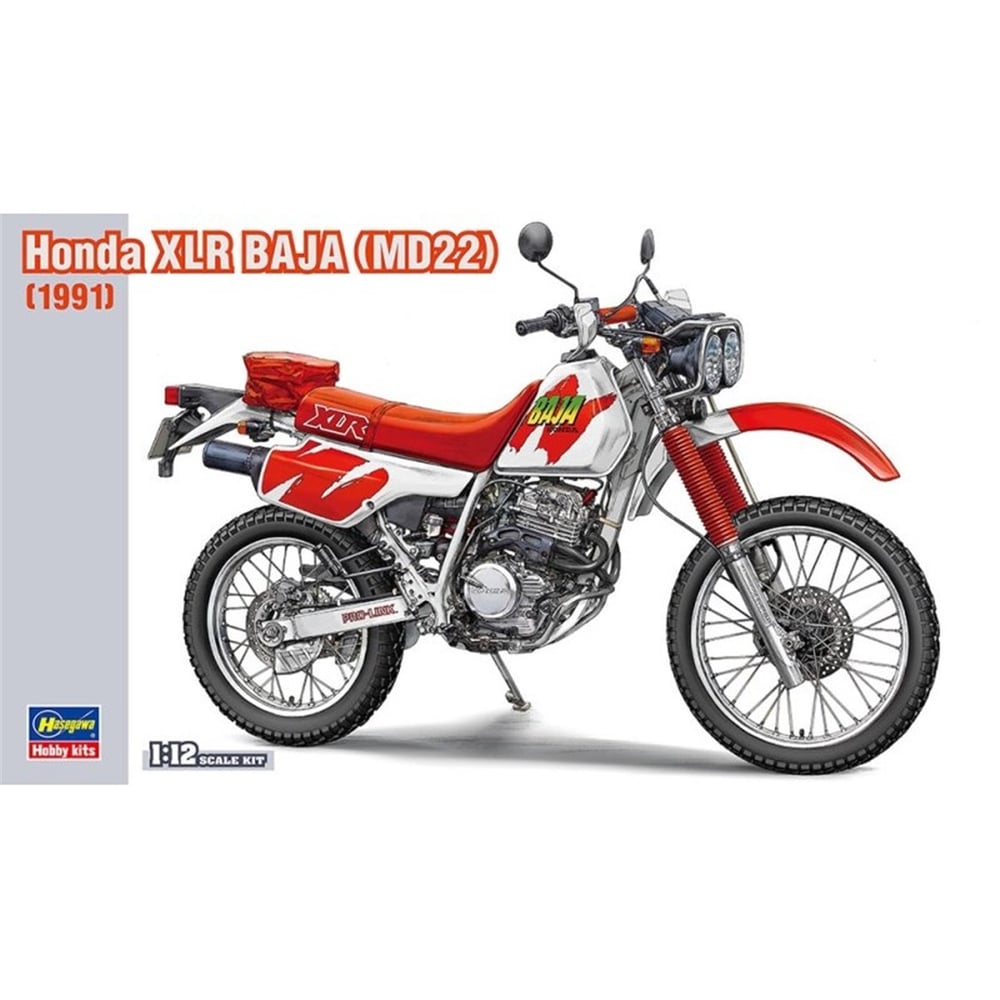 Hasegawa BK16 21516 1/12 Ölçek, Honda XLR Baja (MD22) (1991), Motosiklet Plastik Model Kiti