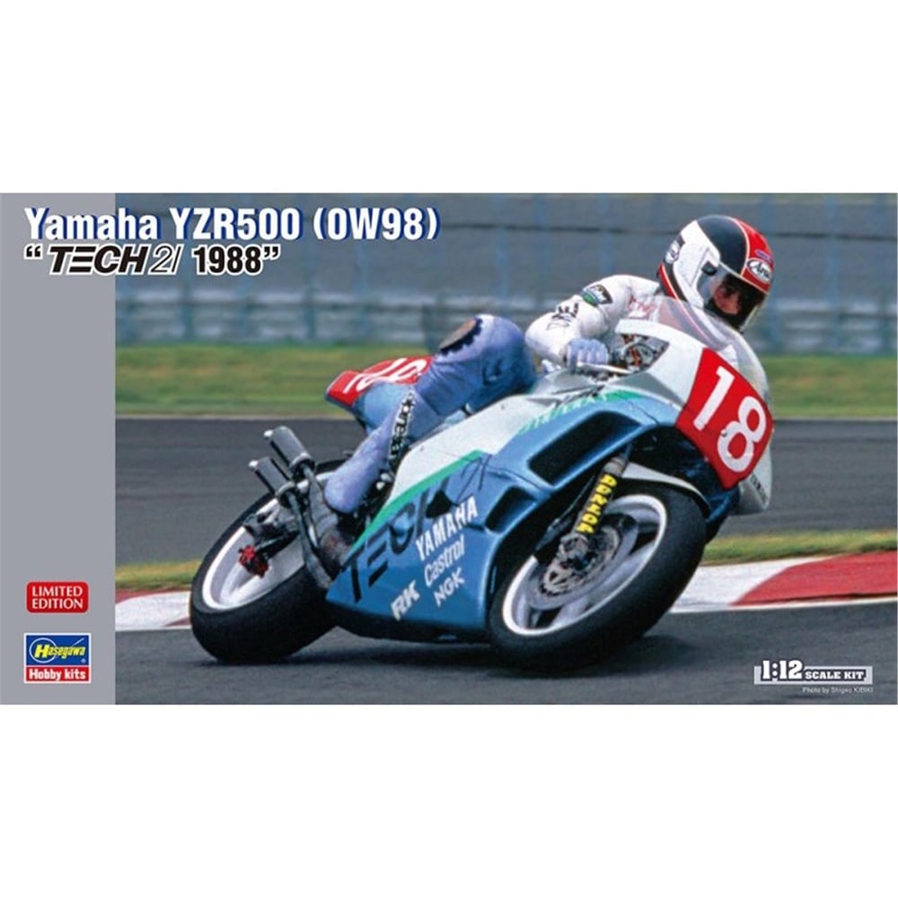 Hasegawa BK62 21762 1/12 Ölçek, Yamaha YZR500 (0W98) (TECH 21 1988), Motosiklet Plastik Model Kiti