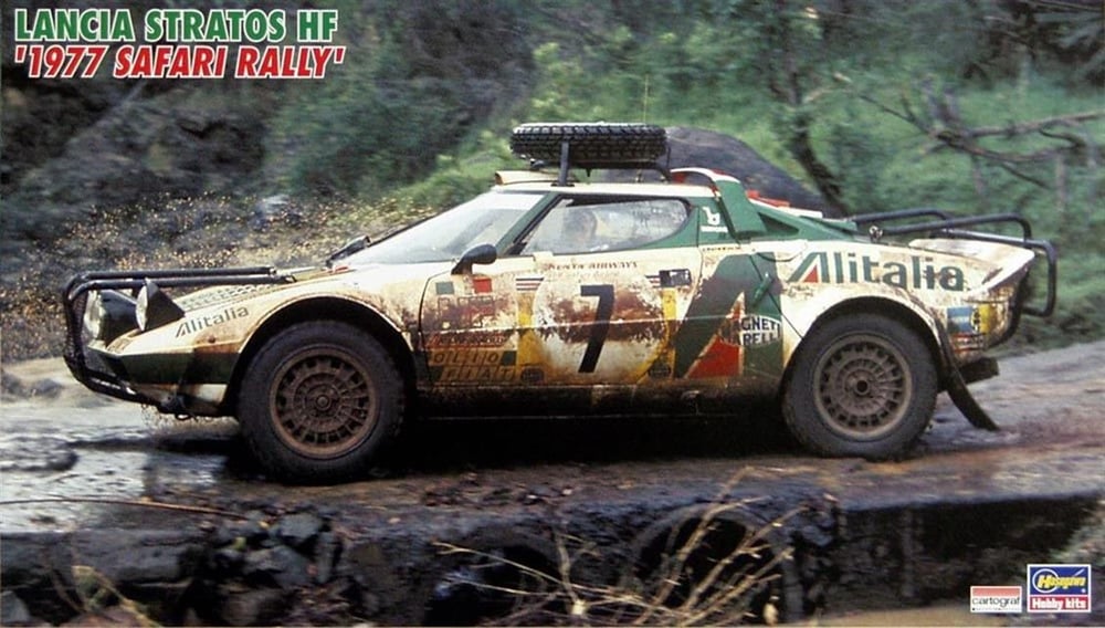 Hasegawa CR36 25036 1/24 Ölçek, Lancia Stratos HF (1977 Safari Rallisi), Yarış Aracı Plastik Model Kiti