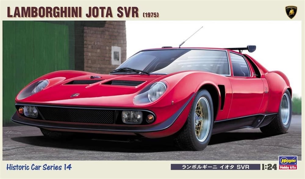 Hasegawa HC14 21214 1/24 Ölçek, Lamborghini Jota 1975 SVR, Otomobil Plastik Model Kiti