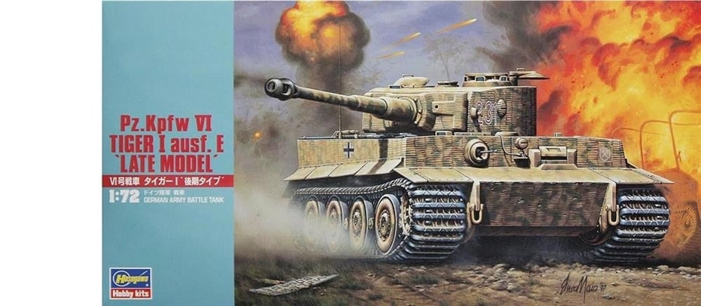 Hasegawa MT36 31136 1/72 Ölçek, Pz.Kpfw VI Tiger I Ausf. E (Late Model) Tank Plastik Model Kiti