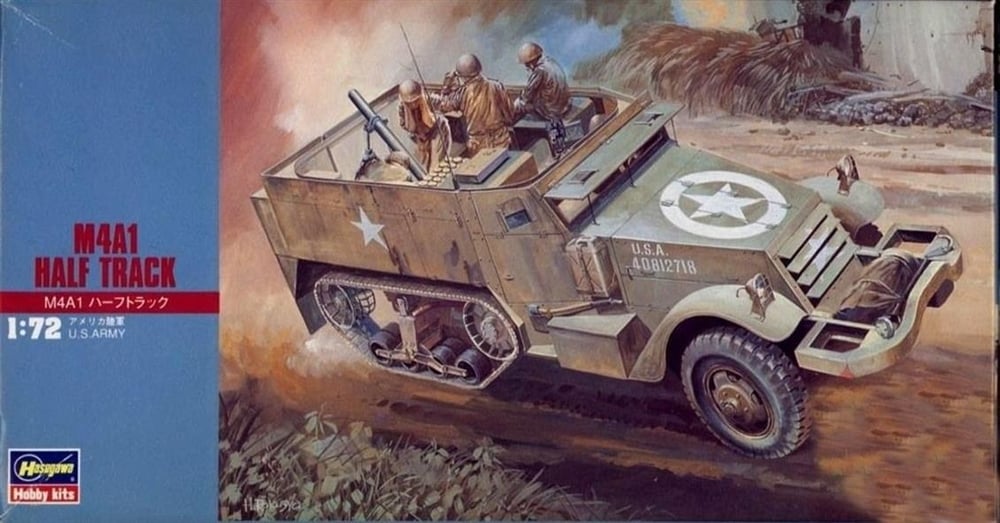 Hasegawa MT7 31107 1/72 Ölçek, M4A1 Yarı Paletli Araç, Plastik Model Kiti