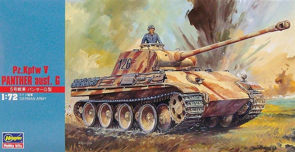 Hasegawa MT9 31109 1/72 Ölçek, Pz.Kpfw V Panther Ausf.G Tankı, Plastik Model Kiti
