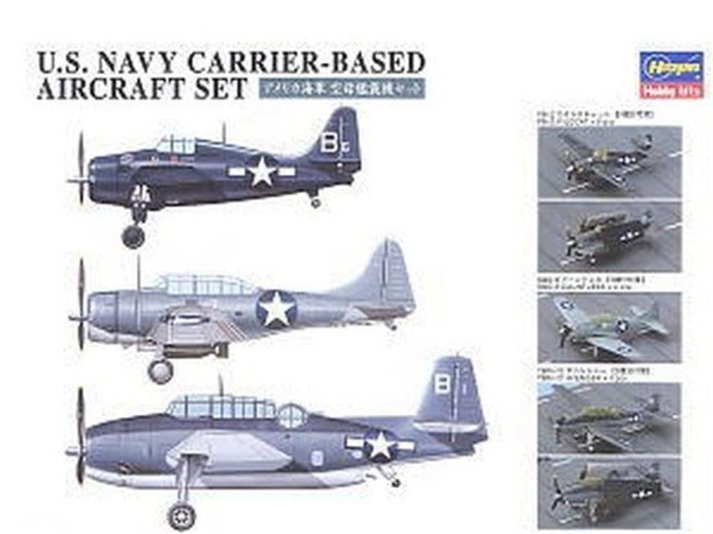 Hasegawa QG47 72147 1/350 Ölçek, ABD Donanması Uçak Gemisi Tabanlı Uçak Seti (Pervaneli Karışık Uçaklar), 12 Adet, Plastik Mode