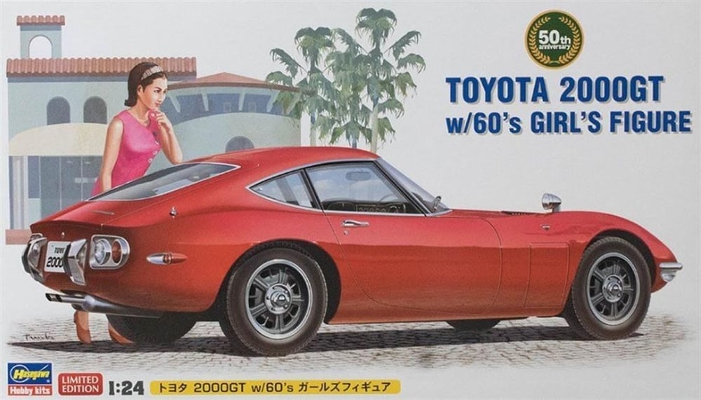 Hasegawa SP366 52166 1/24 Ölçek, Toyota 2000GT, Manken Figürlü Otomobil Plastik Model Kiti