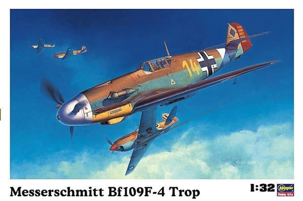 Hasegawa ST31 8881 1/32 Ölçek, Messerschmitt Bf109F-4 Trop, Savaş Uçağı Plastik Model Kiti