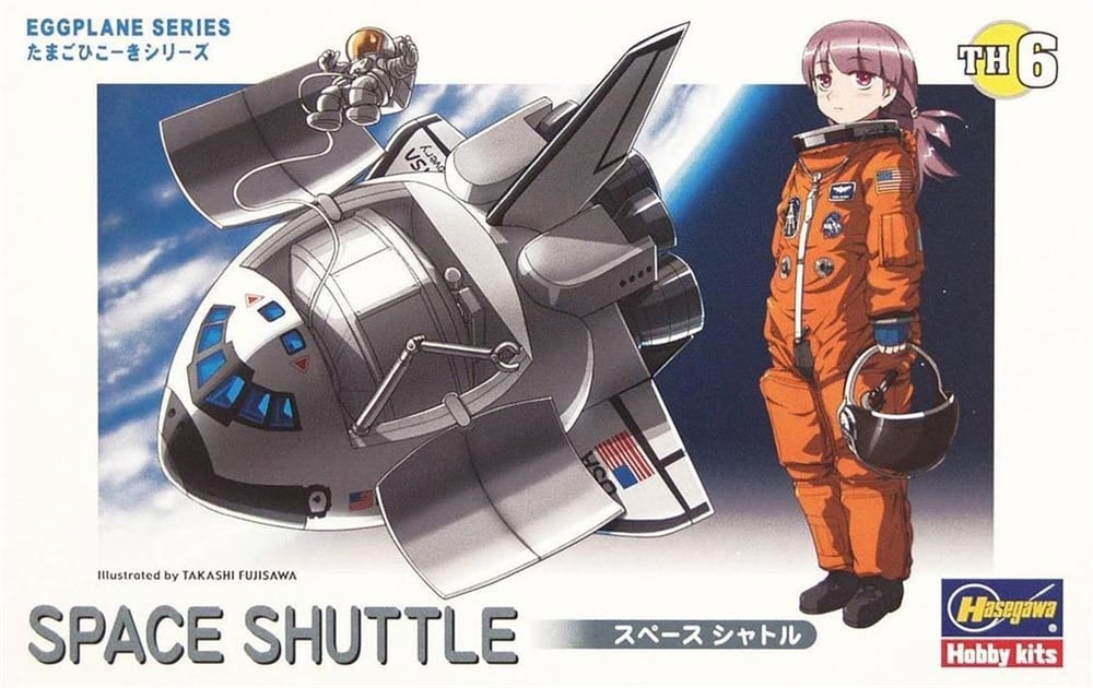 Hasegawa TH6 60106 Space Shuttle Uzay Mekiği, Eggplane Serisi Plastik Model Kiti