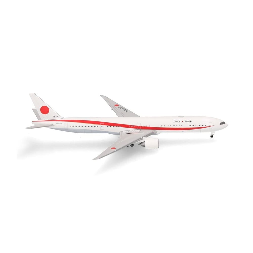 Herpa 532778-001 1/500 Ölçek, 777-300ER Japonya Hava Savunma Kuvvetleri (JASDF), Metal, Sergilemeye Hazır Model Yolcu Uçağı