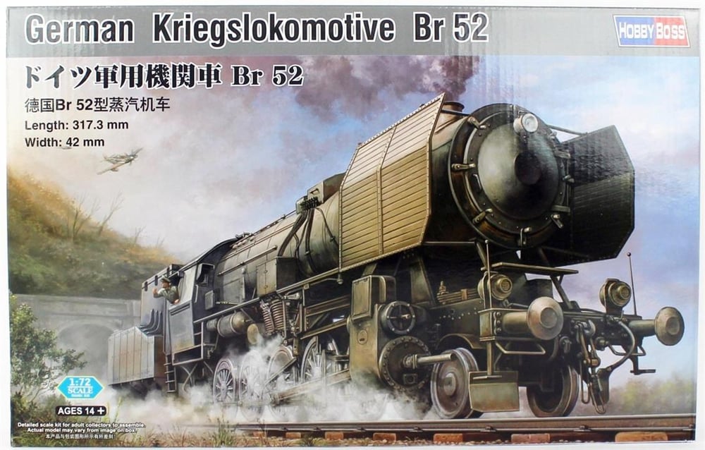 HobbyBoss 82901 1/72 Ölçek, Alman Savaş Lokomotifi BR-52, Plastik Model Kiti