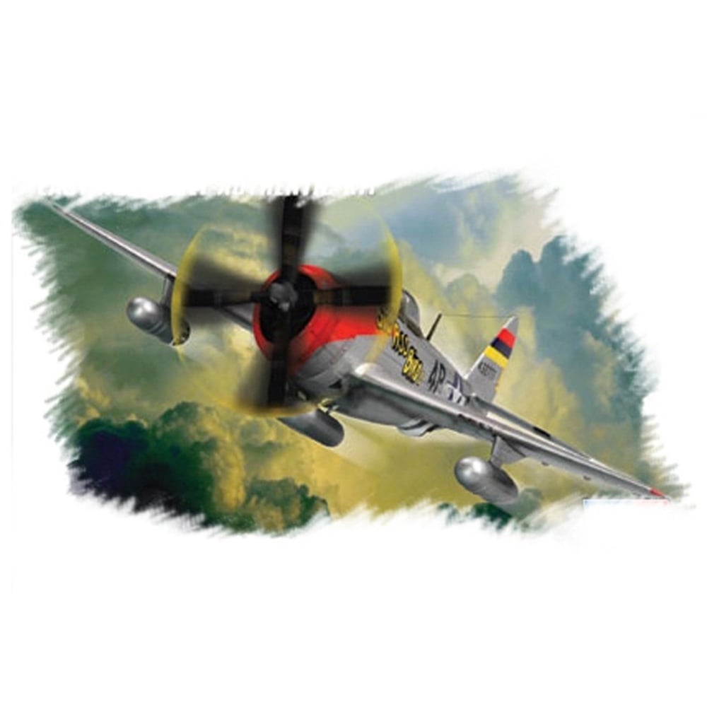 Hobbyboss 80257 1/72 Ölçek, P-47D (Thunderbolt), Savaş Uçağı Plastik Model Kiti