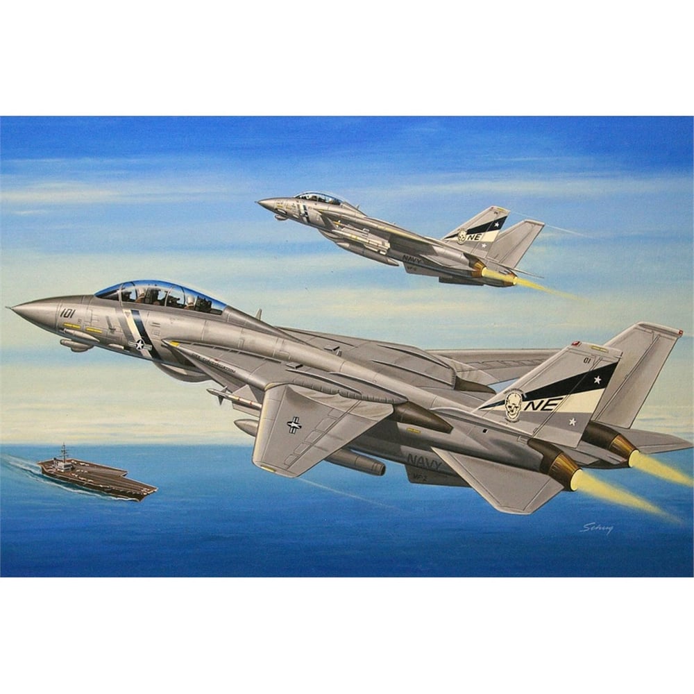 Hobbyboss 80278 1/72 Ölçek, F-14D Super Tomcat, Savaş Uçağı Plastik Model Kiti