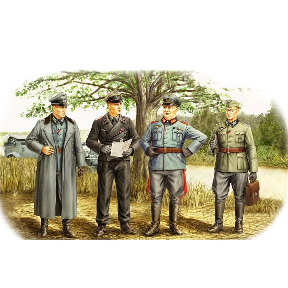 Hobbyboss 84406 1/35 Ölçek, Alman Askeri Memurlar, Plastik Figür Kiti