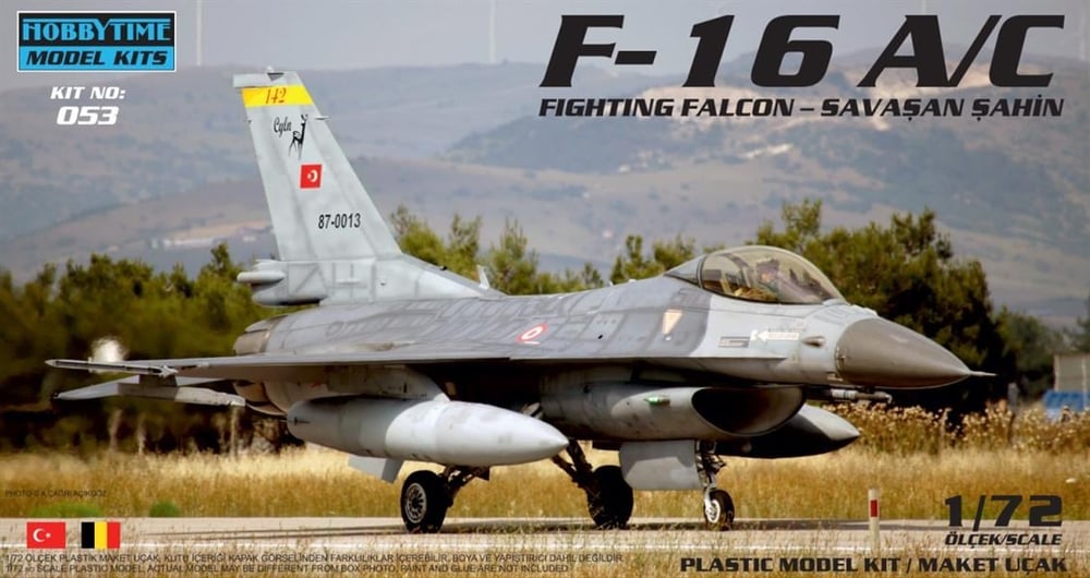 Hobbytime 053 1/72 Ölçek, F-16A/C, Plastik Model kiti