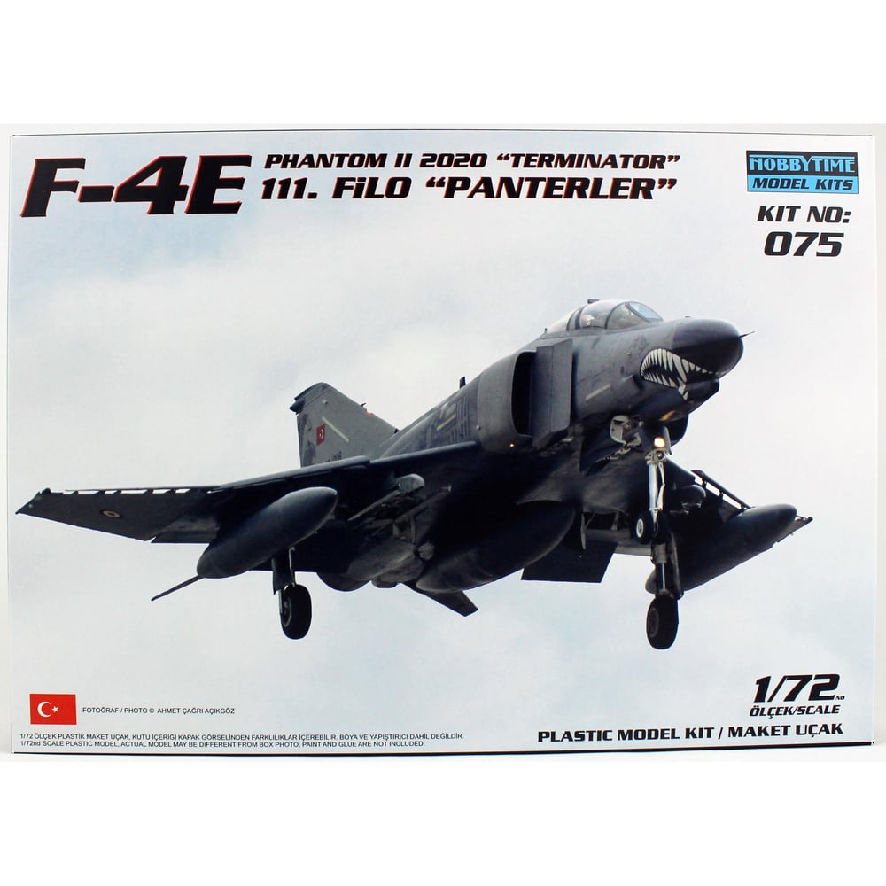 Hobbytime 075 1/72 Ölçek, F-4E Phantom II, Terminatör, 111.Filo Panterler, Plastik Model Kiti