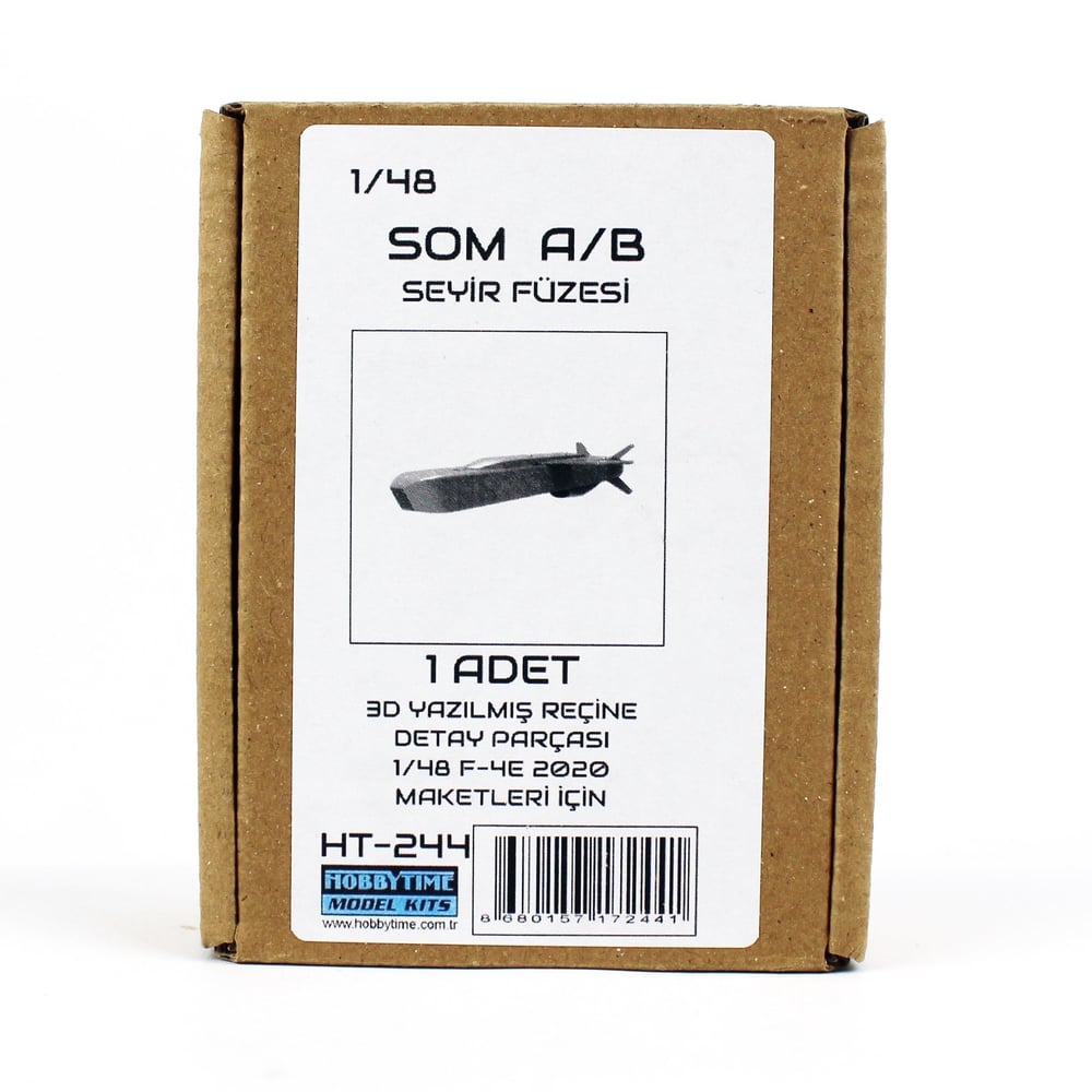 Hobbytime 244 1/48 Ölçek, F-4E 2020 Maketleri için SOM A/B Seyir Füzesi, 1 Adet, 3D Yazılmış Reçine Detay Parçası